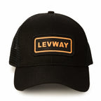 Boné Preto com Laranja